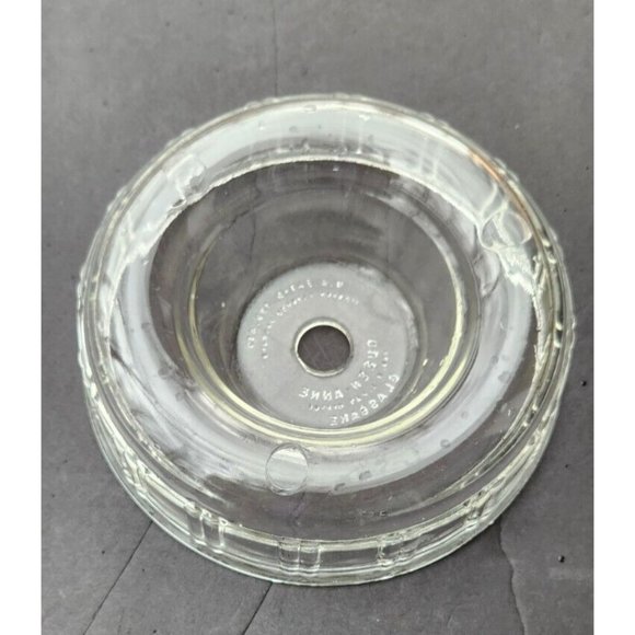 Hazel Atlas Queen Anne Glasbake Bundt Ring Oven Clear Glass Dish Mold Vintage - Picture 2 of 13